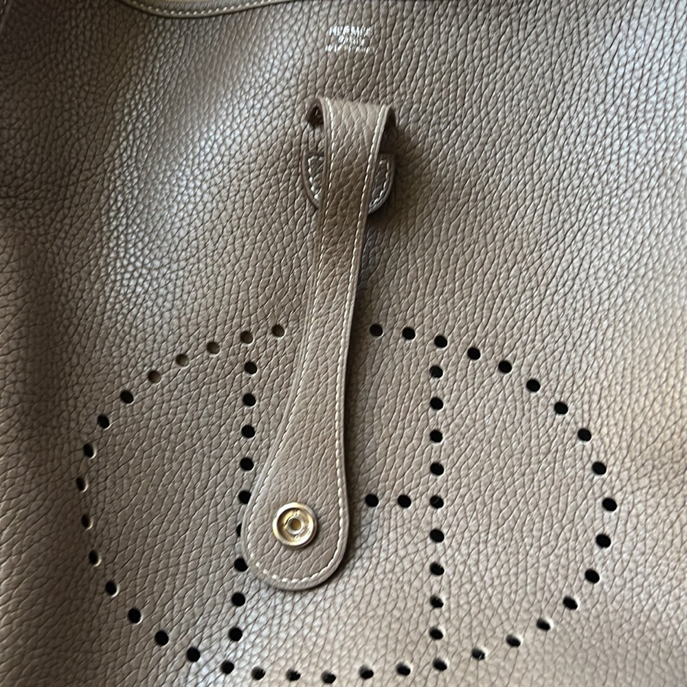 Hermes Evelyn III Shoulder Messenger Bag Taurillon Clemence Etoupe - Picture 14 of 17